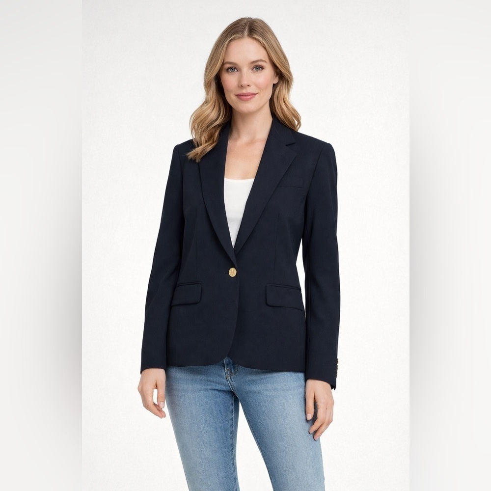 Lauren Ralph Lauren Made in USA Vintage Classic Ribbed Blazer